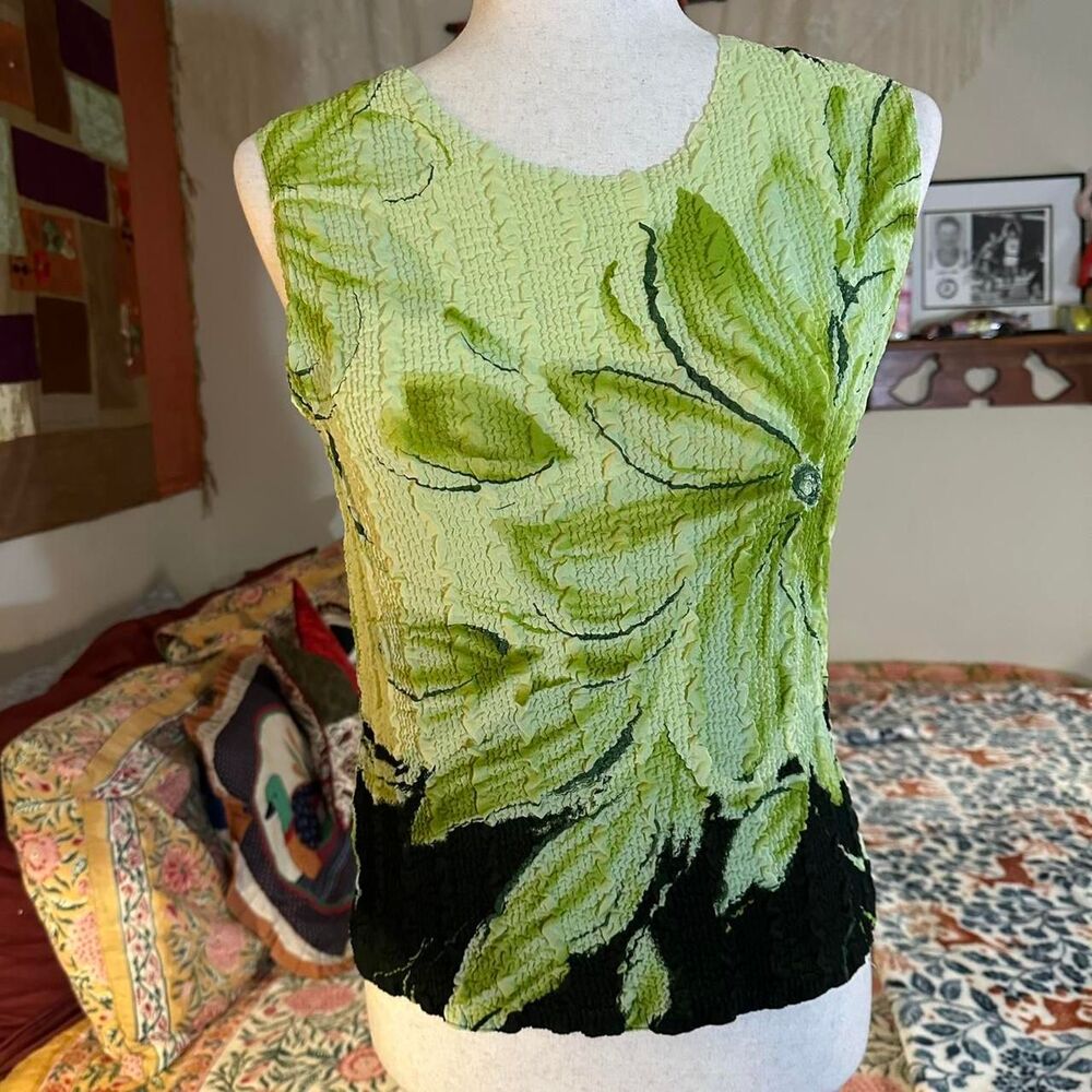 Unique-vintage Women's Green Vest